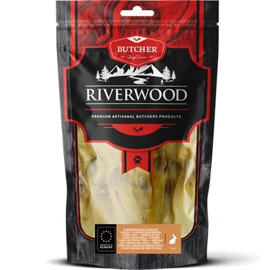Tyggeben til hunde | Kaninører uden pels | 100g | Riverwood Tyggeben