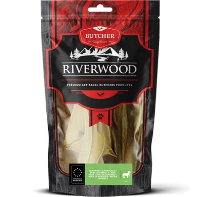 Tyggeben til hunde | Lammehud | 100g | Riverwood Tyggeben