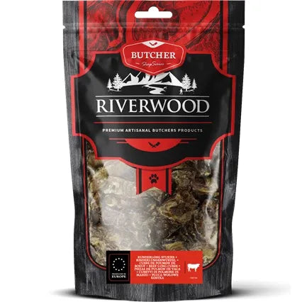 Tyggeben til hunde | Okse Lungestykker | 150g | Riverwood Tyggeben