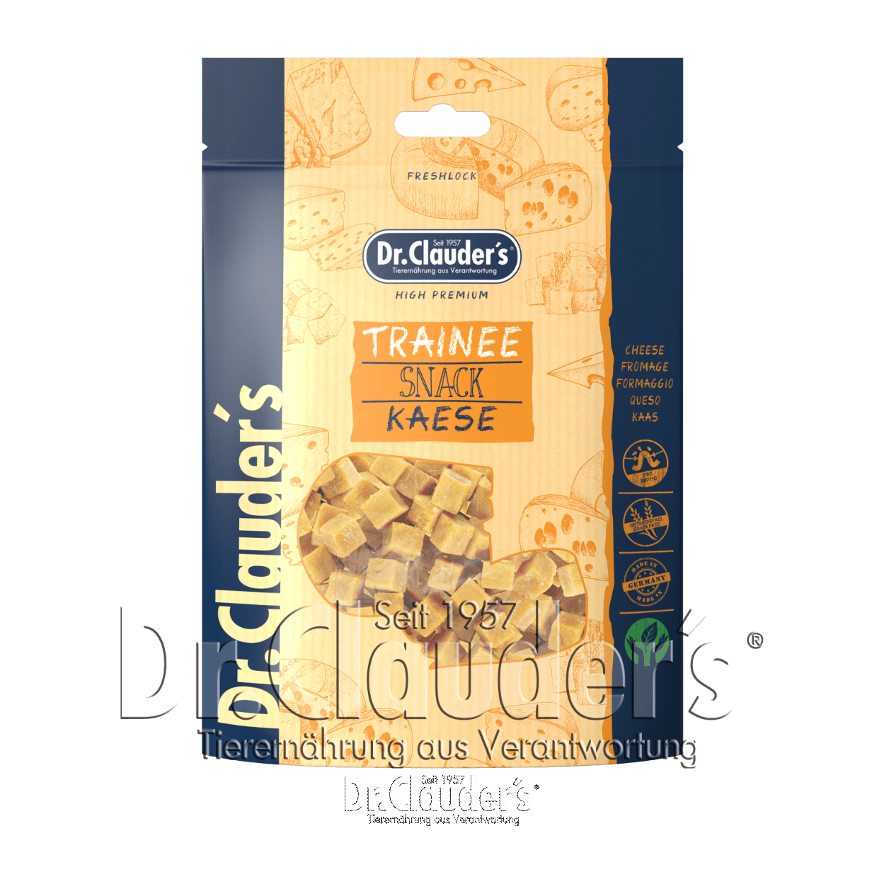 Allergi Godbidder til Hunde | Ost 80g | Dr.Clauder's Hundegodbidder