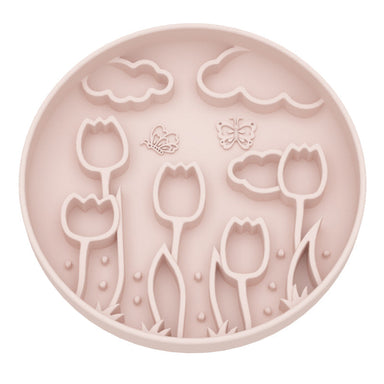 Silikone Slowfeeder Hund ø20 | Beige Blomst