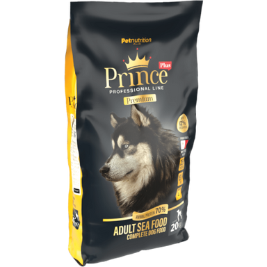 Prince Plus Adult Seafood 20kg | Hundefoder med frisk fisk