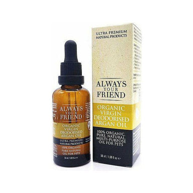 Olie til Hunde mod Skæl i Pelsen - Økologisk Arganolie 50ml - Always Your Friend