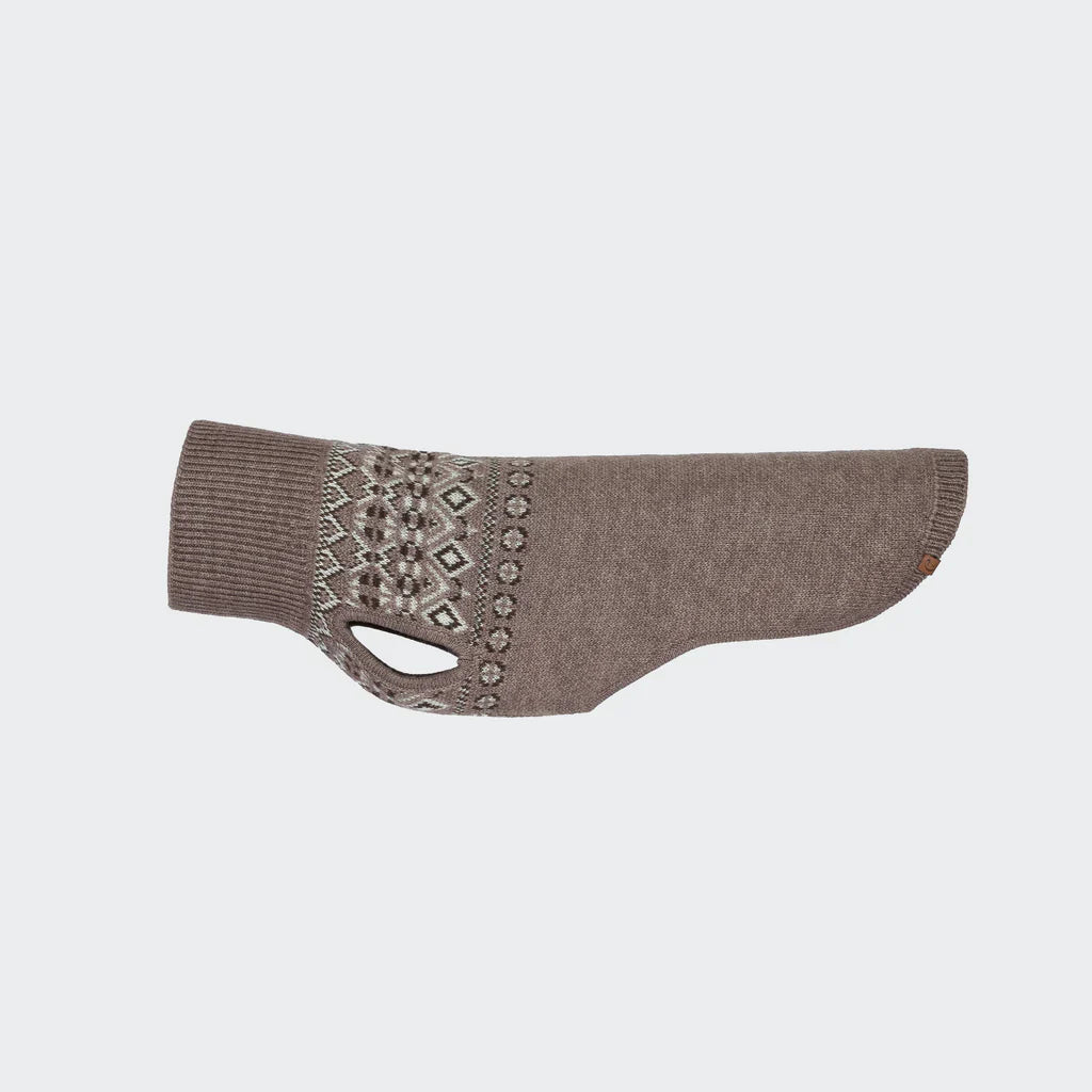 Cloud7 Dog Sweater Bergen Greige Lækker strik uld med nordisk look