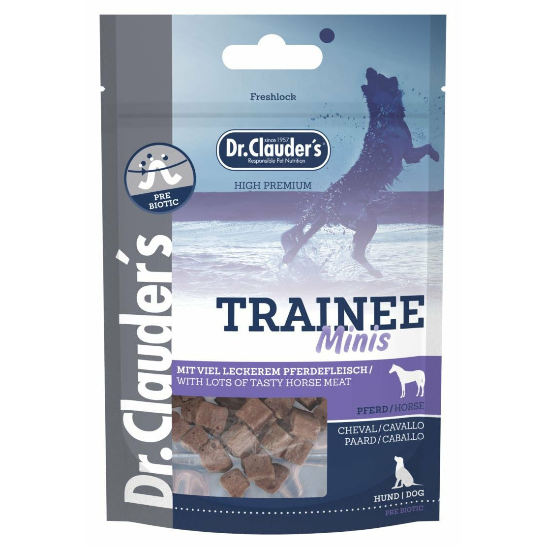 Mini Allergi Godbidder til Små Hunde | Hest 50g | Dr.Clauder's