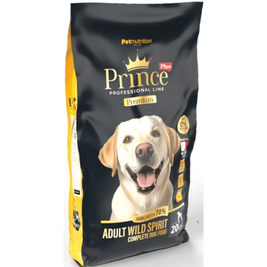 Prince Plus Adult Wild Spirit 20kg | Hundemad med frisk lam
