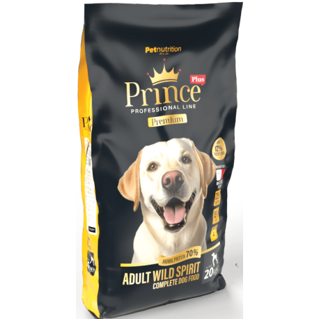 Prince Plus Adult Wild Spirit 20kg | Hundemad med frisk lam