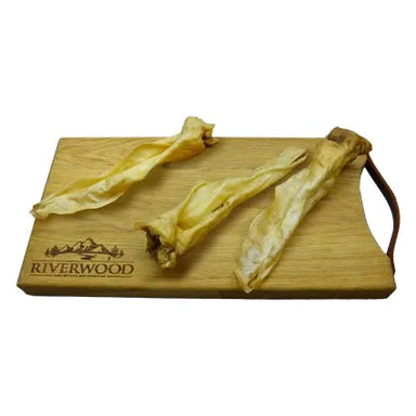 7-12-25 | Tyggeben til hunde | Gedeører uden pels | 100g | Riverwood Tyggeben
