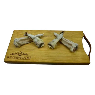 Tyggeben til hunde | Lammeører med pels | 100g | Riverwood Tyggeben (14-9-2025)