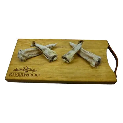 Tyggeben til hunde | Lammeører med pels | 100g | Riverwood Tyggeben (14-9-2025)