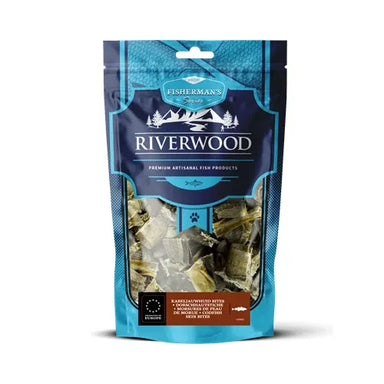 Tørret fisk til hund | Torskeskindsbidder | 100g | Riverwood Tyggeben
