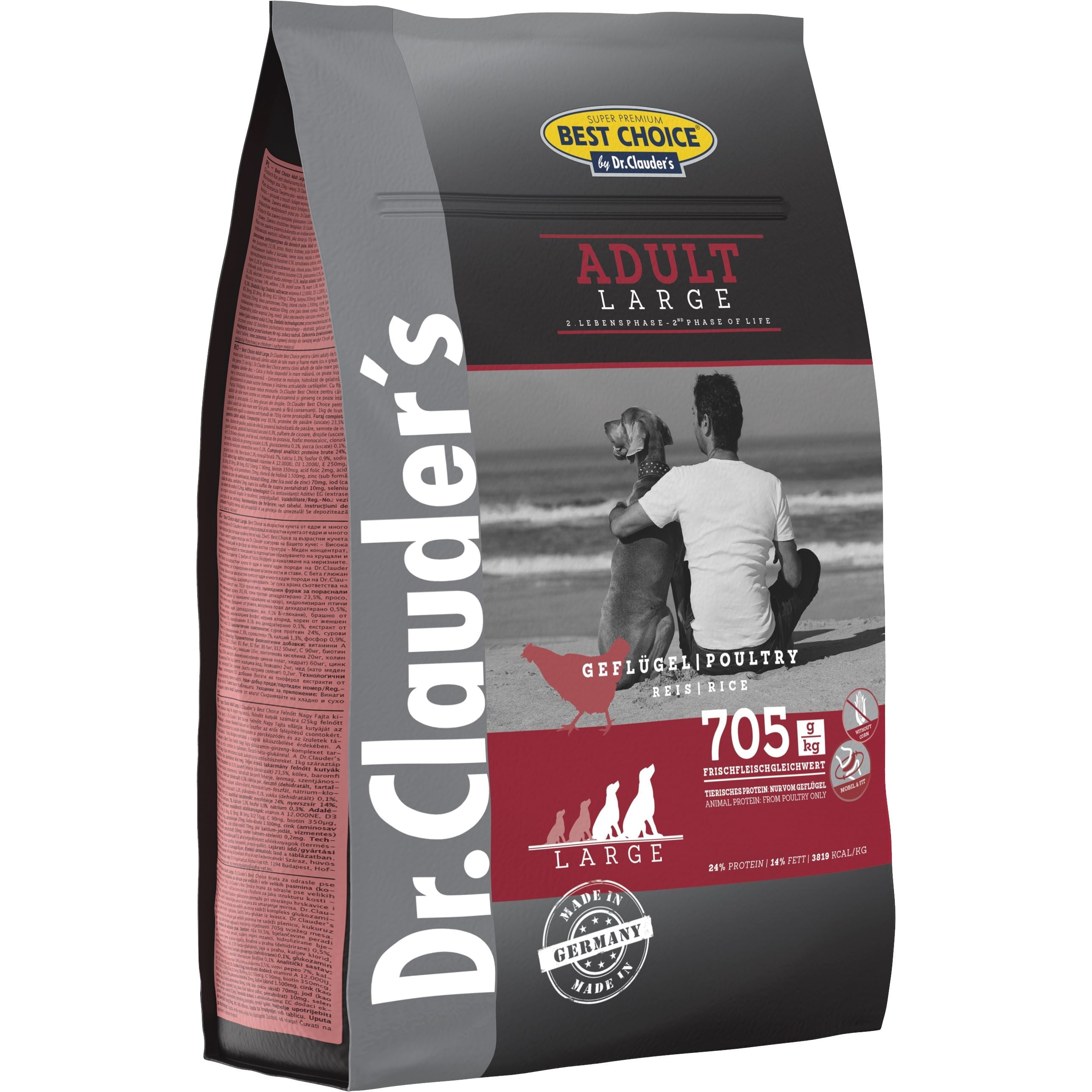 Dr.Clauder's Best Choice Adult Large Breed 4kg Tørfoder Dr.Clauder's 4kg