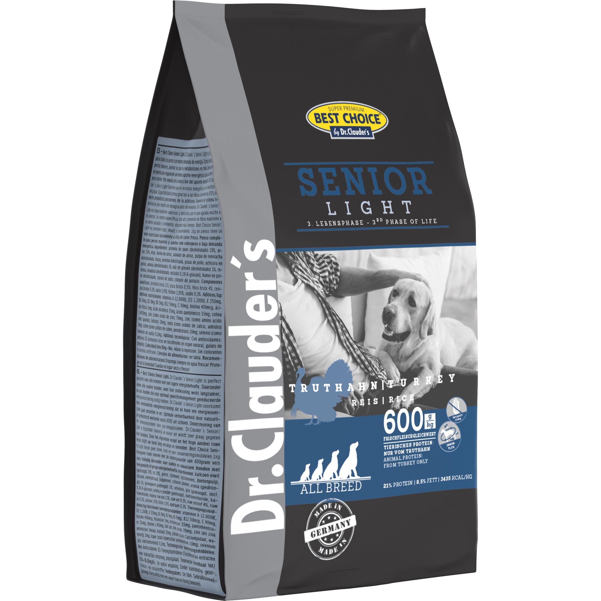 Dr.Clauder's Best Choice Senior/light All breed 350g Tørfoder Dr.Clauder's 350g