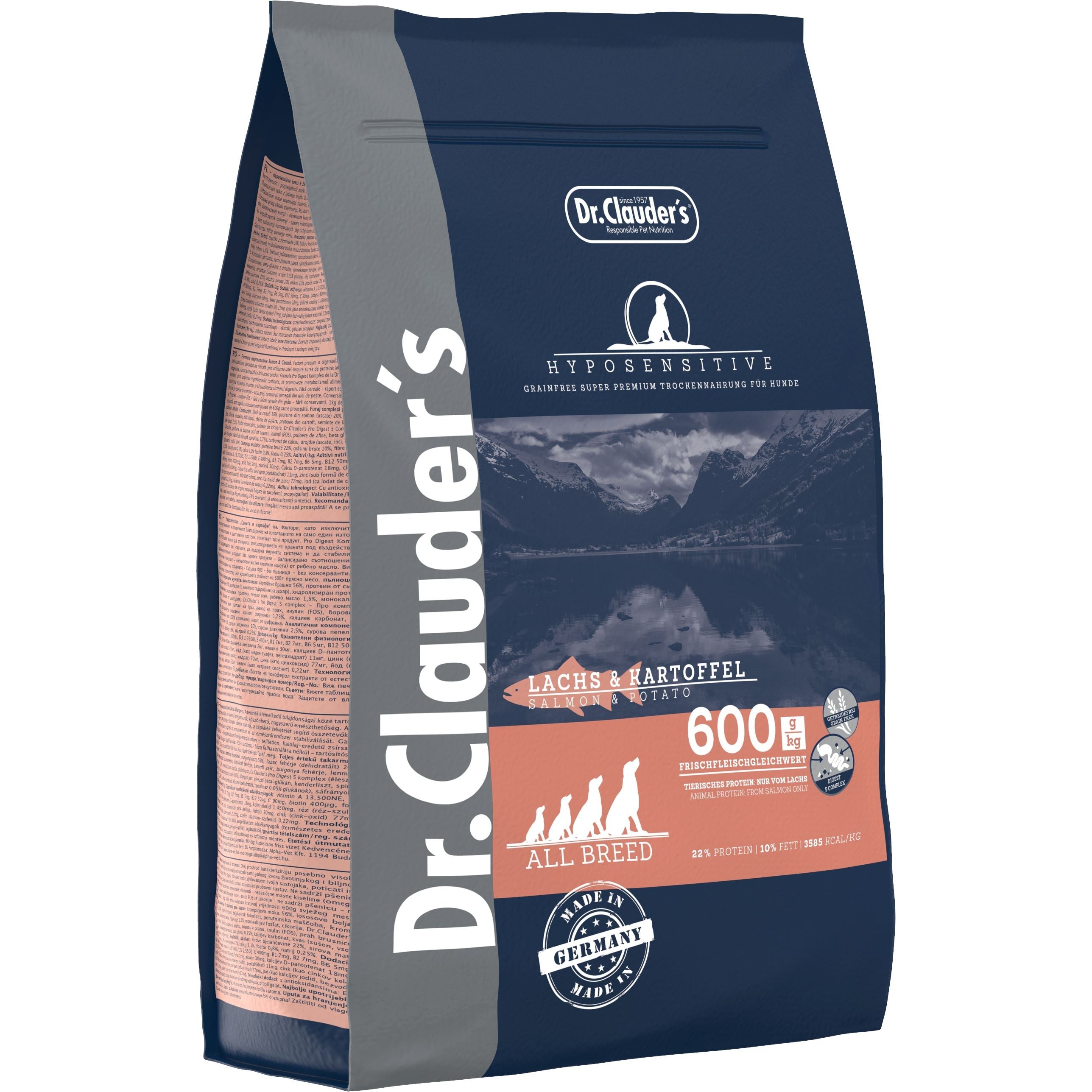 Dr.Clauder's Hyposensitive Hyposensitive All Breed Laks & Kartofler 3,5kg Tørfoder Dr.Clauder's 3,5kg