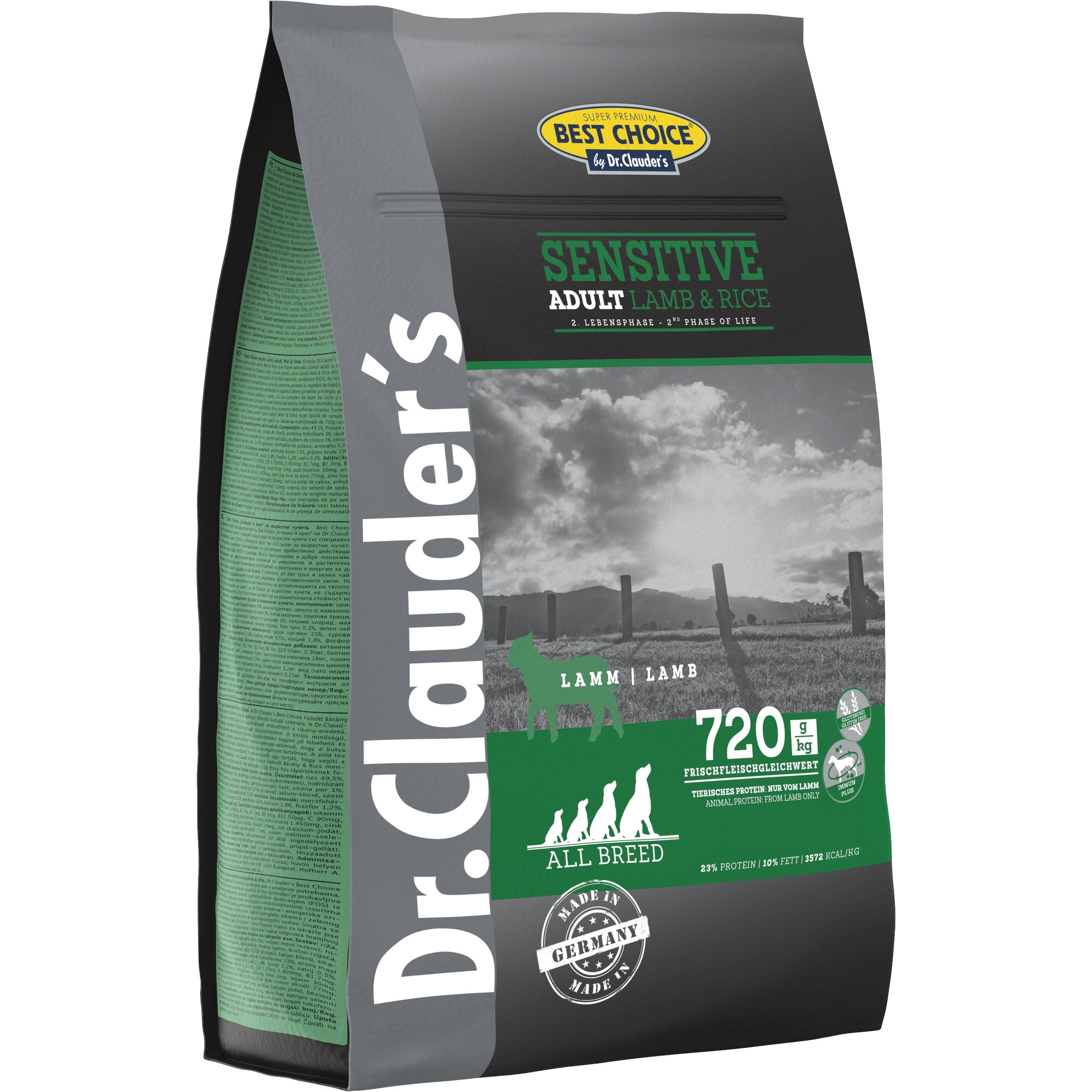 Dr.Clauder's Sensitive Adult All Breed Lam & Ris 350g Tørfoder Dr.Clauder's 350g