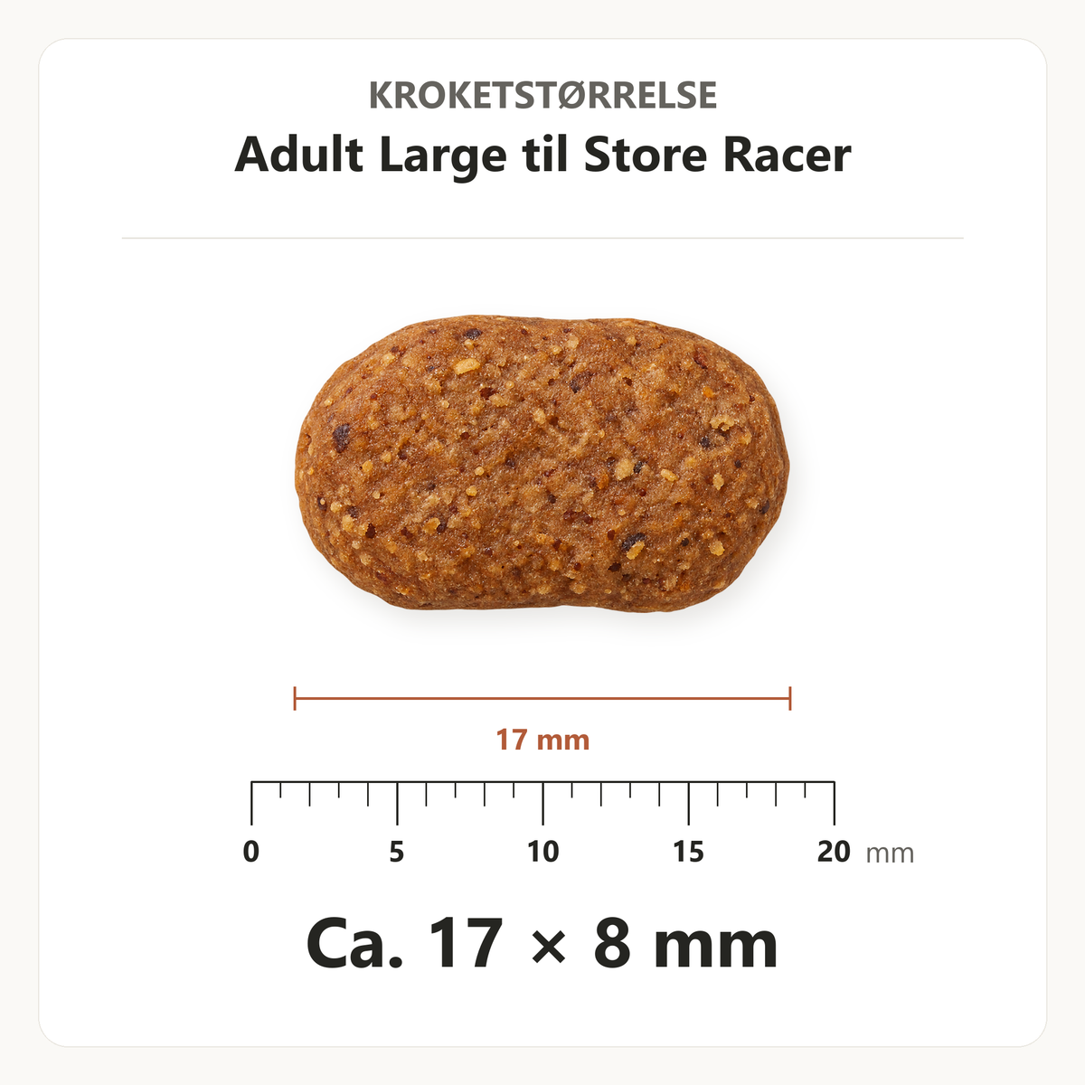 Best Choice Adult Large Breed – krokettstørrelse ca. 17 × 8 mm