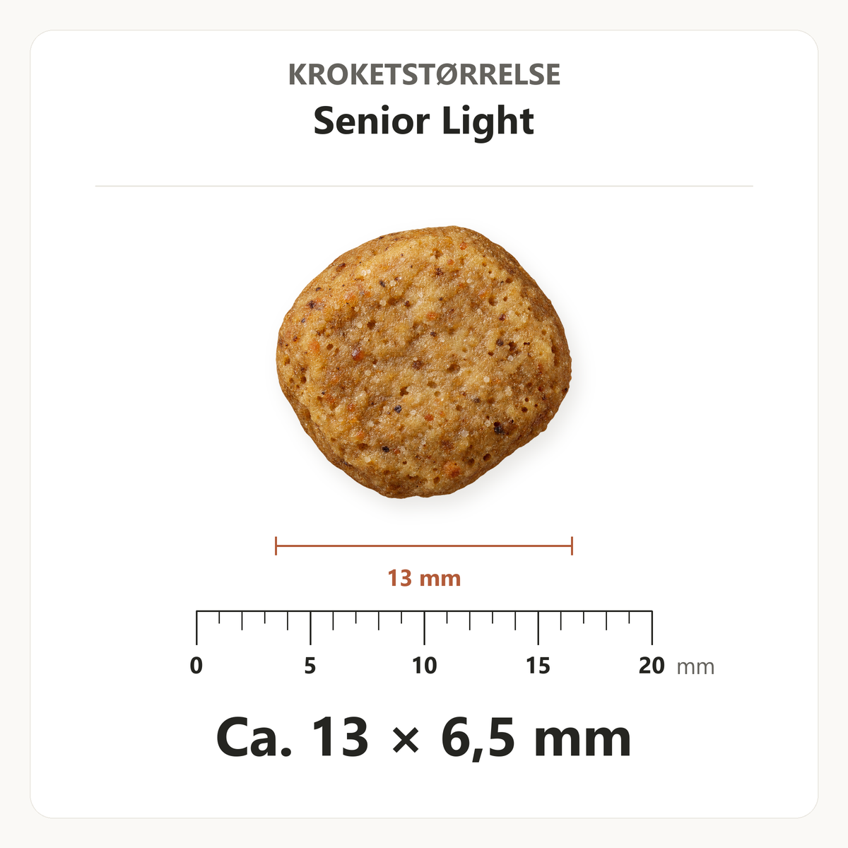Best Choice Senior/Light All Breed – krokettstørrelse ca. 13 × 6,5 mm