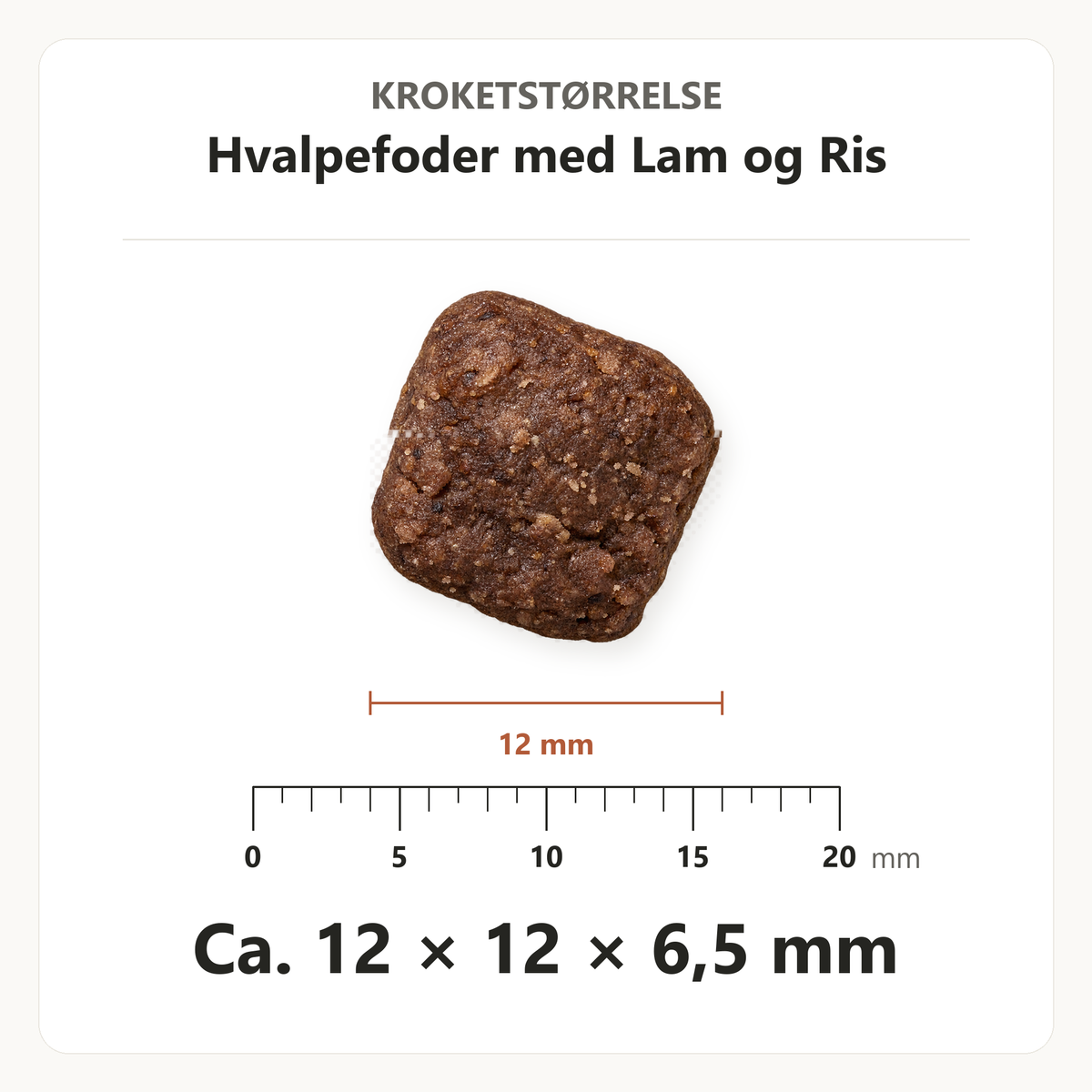 Sensitive Junior Lam & Ris All Breed – krokettstørrelse ca. 12 × 12 × 6,5 mm