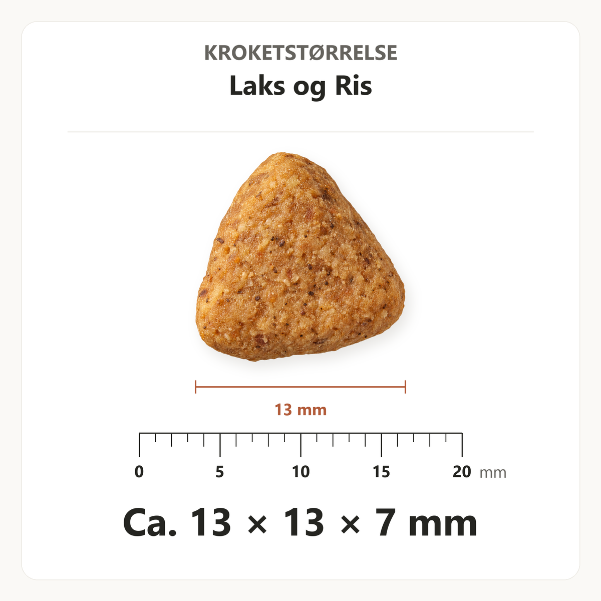 Sensitive Adult Laks & Ris All Breed – krokettstørrelse ca. 13 × 13 × 7 mm