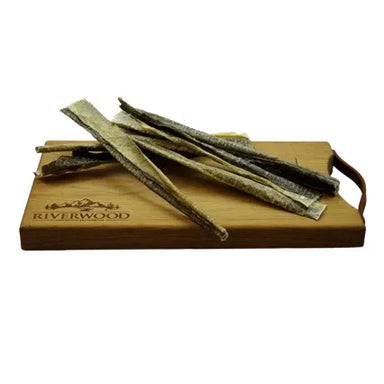 Tørret fisk til hund | Torskeskind 18-22cm | 200g | Riverwood Tyggeben