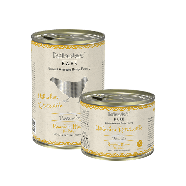 B.A.R.F. Komplet Menu Katt Kylling Ratatouille 400 g
