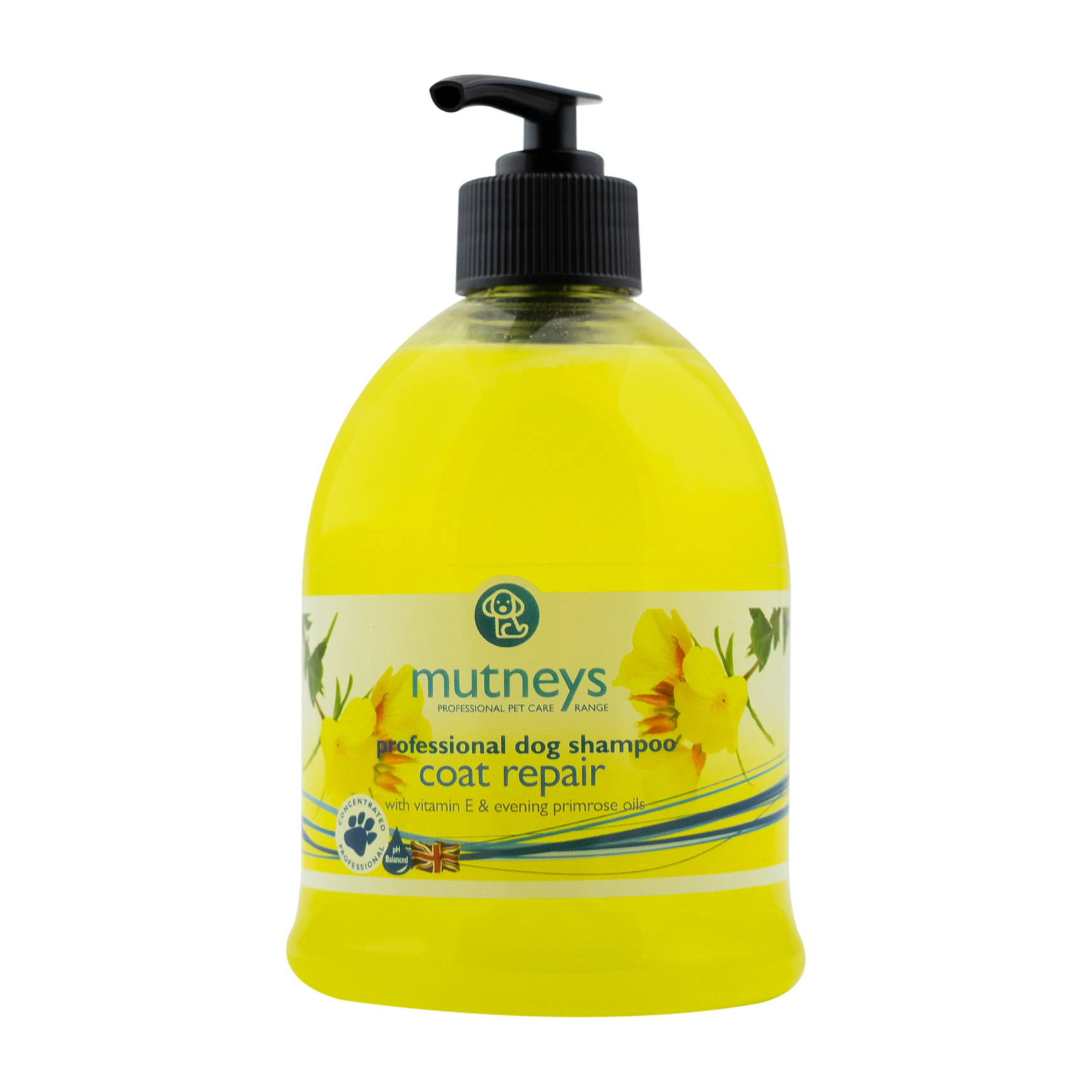 Mutneys Coat Repair Hundeshampoo effektivt til beskadiget hud og pels