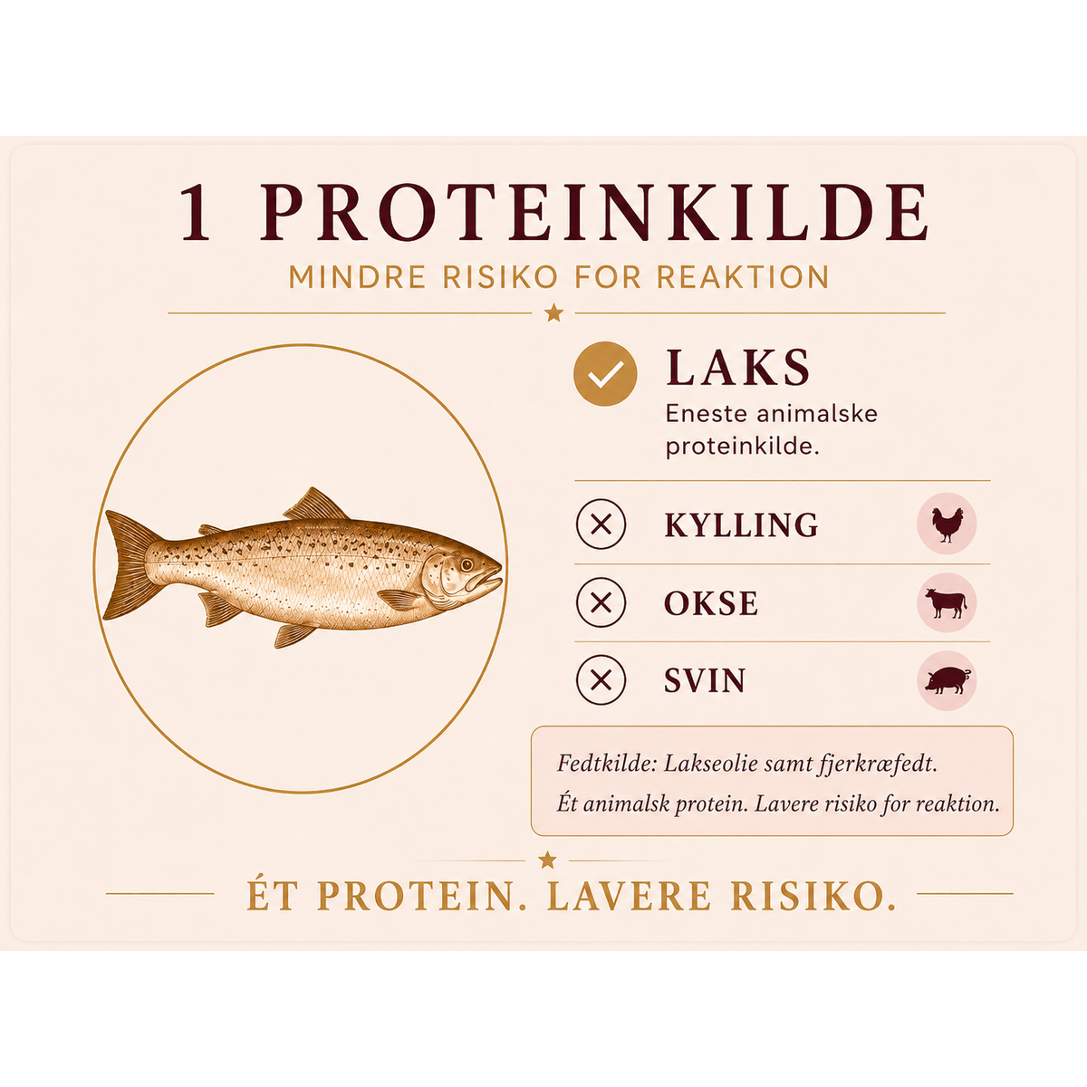 11,5kg Laks & Kartofler | Kornfrit Hypoallergenic Hundefoder | Dr.Clauder's Tørfoder