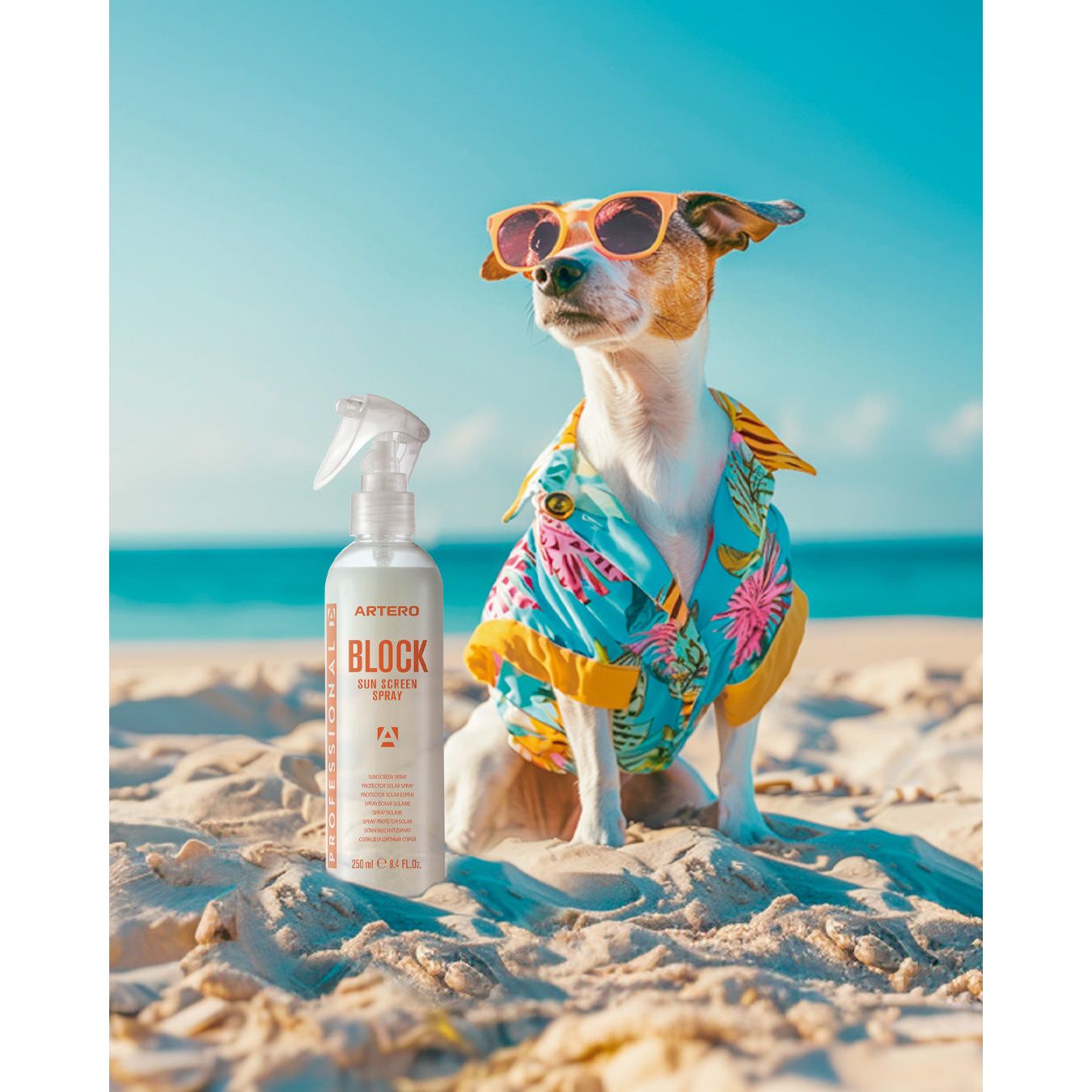 ARTERO SOLAR BLOCK SOLSPRAY SOLCREME TIL HUND 250ml