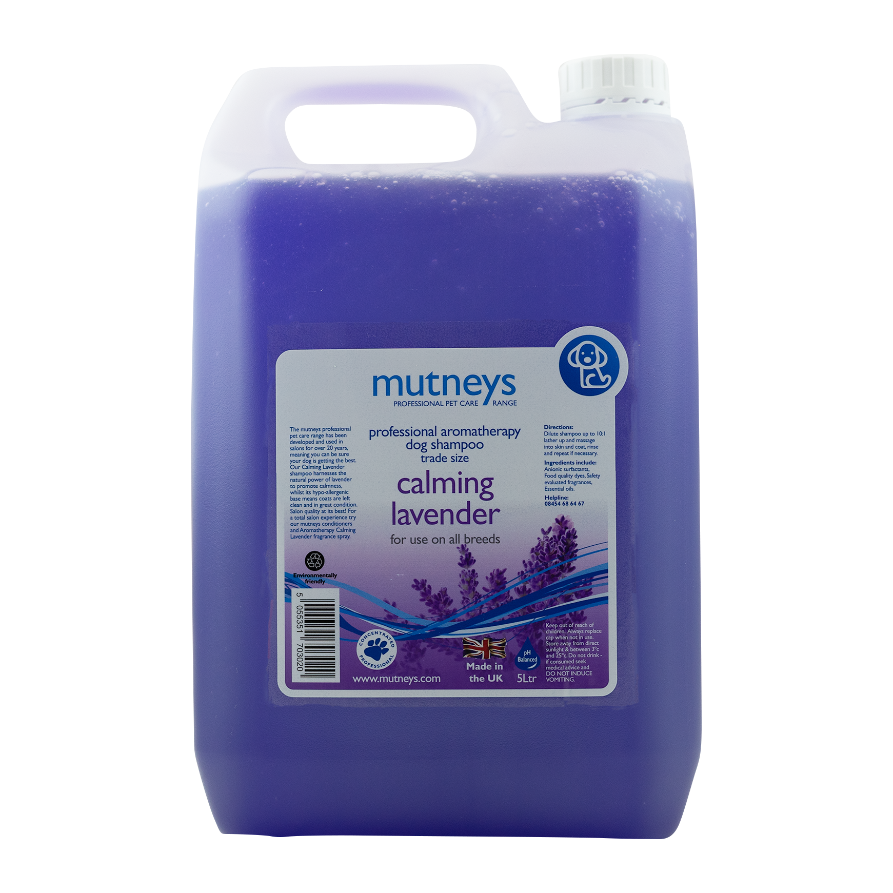 Mutneys Calming Lavender Hundeshampoo Beroliger huden