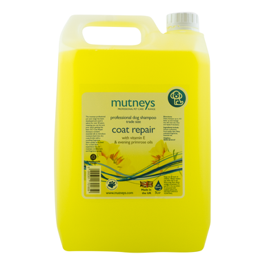 Mutneys Coat Repair Hundeshampoo effektivt til beskadiget hud og pels