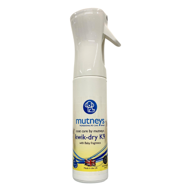 Mutneys Kwik Dry K9 Hundespray  Reducerer tørretiden og giver volume i pelsen