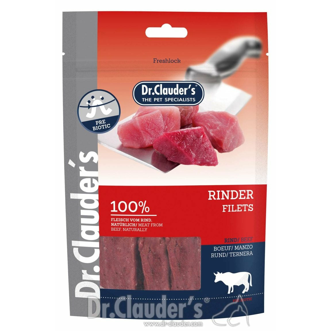 Allergi Godbidder til Hunde | Oksefilet 80g | Dr.Clauder's Hundegodbidder