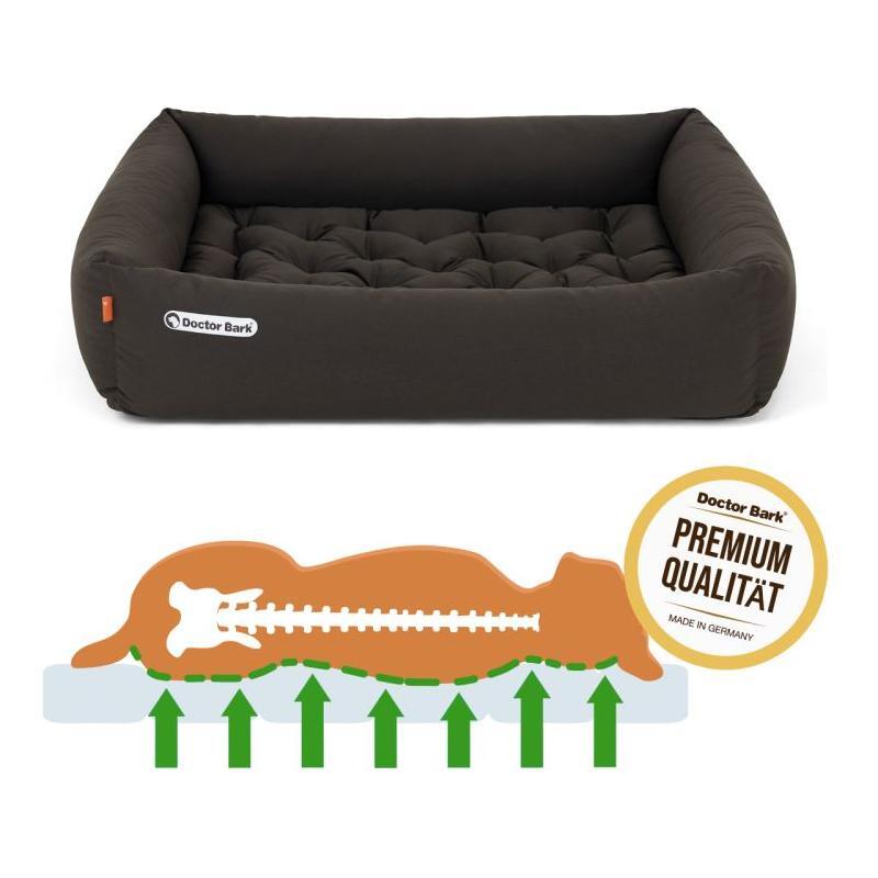 DOCTOR BARK Ortopædisk Hundeseng Hypoallergenic | Brun