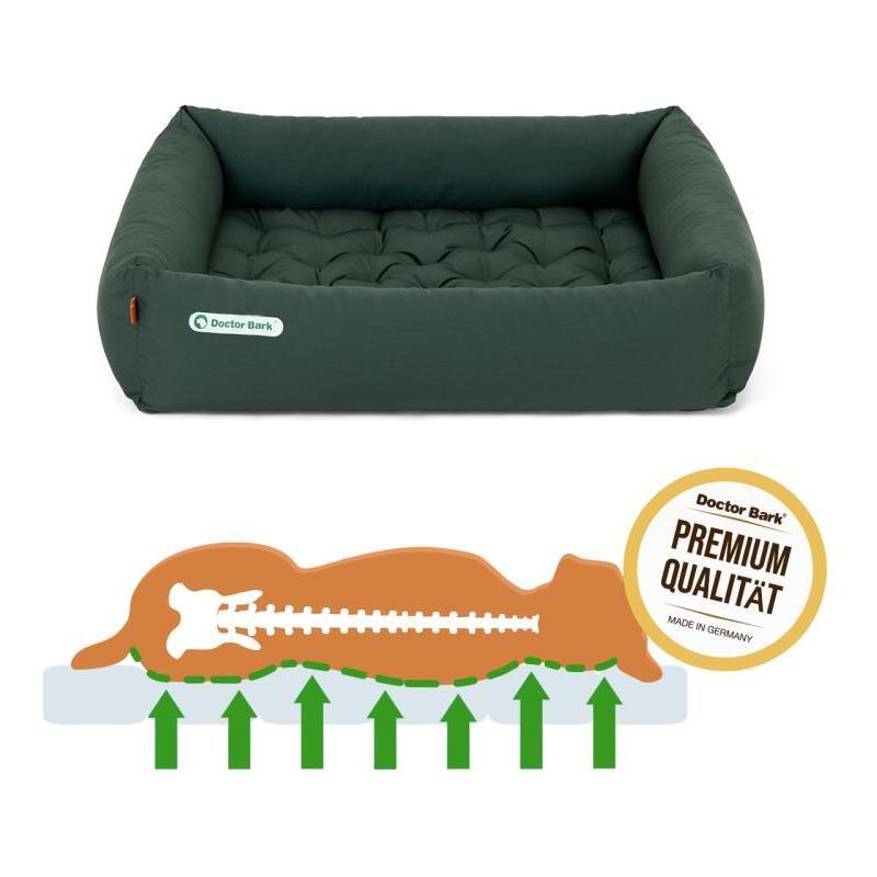 DOCTOR BARK Ortopædisk Hundeseng Hypoallergenic | Grøn