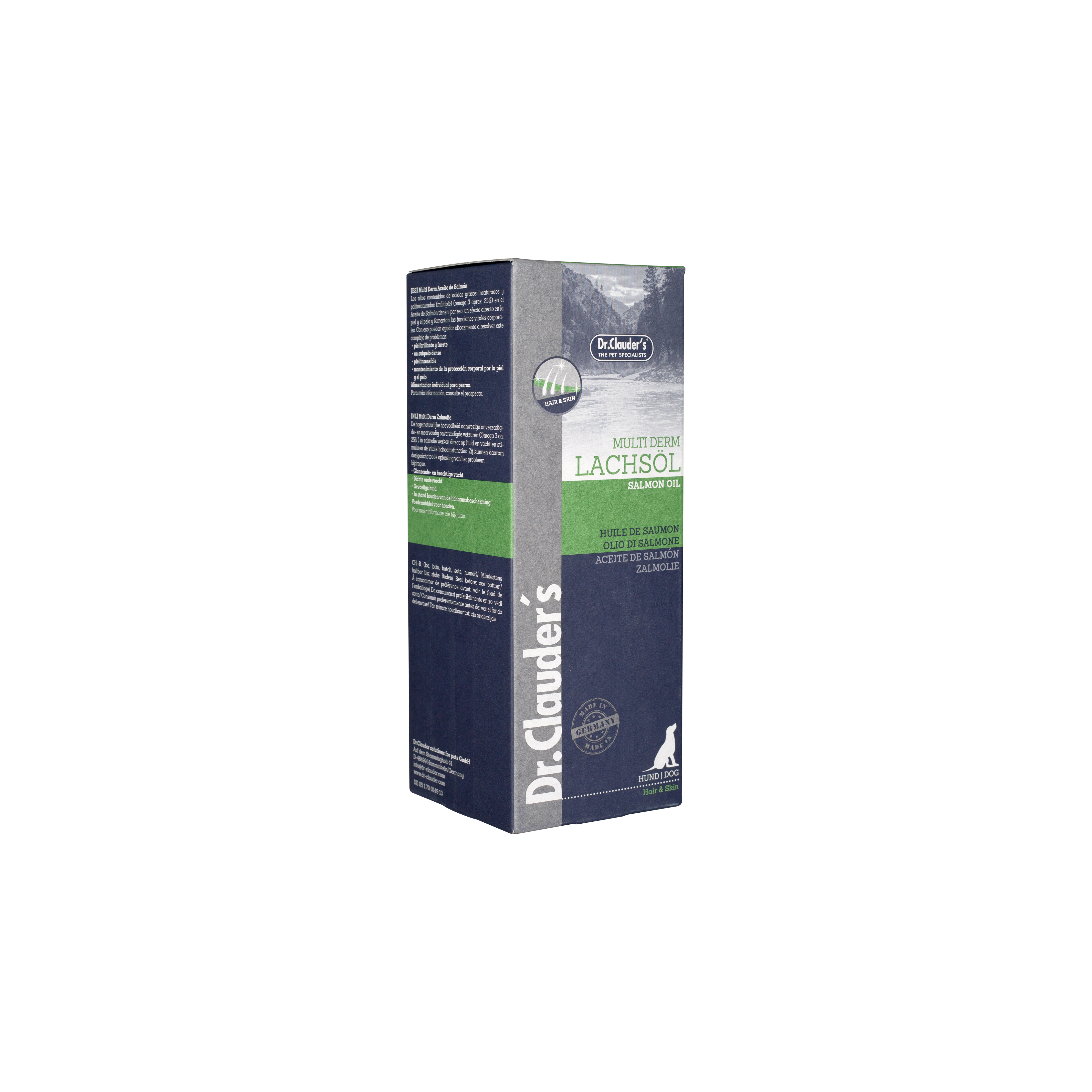 Multiderm Lakseolie | 25% Omega-3 | 15% Omega-6 | Norsk Fjordlaks