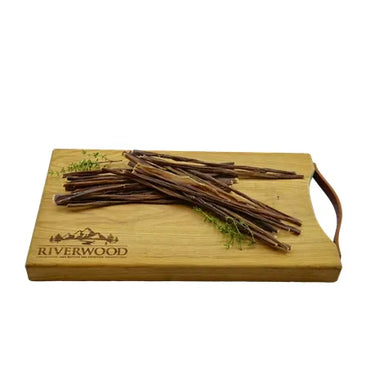 5-12-25 | Tyggeben til hunde | Svine Spaghetti | 100g | Riverwood Tyggeben