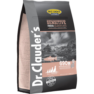 Dr.Clauder's Sensitive Junior All Breed Laks & Ris 4kg Tørfoder Dr.Clauder's 4kg 