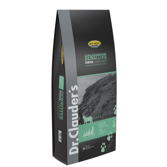 Dr.Clauder's Sensitive Junior All Breed Lam & Ris Tørfoder Dr.Clauder's 350 g 