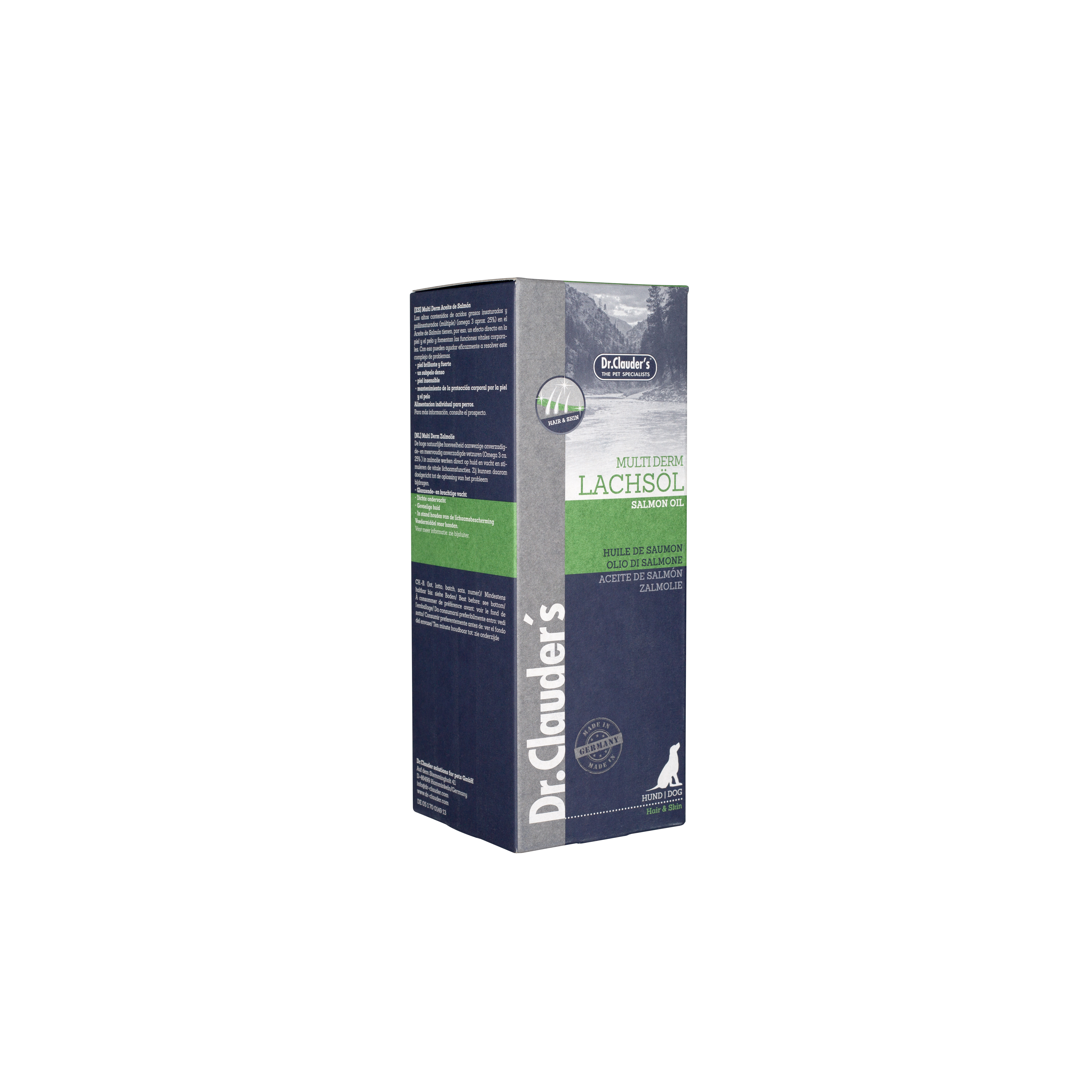 Multiderm Lakseolie | 25% Omega-3 | 15% Omega-6 | Norsk Fjordlaks